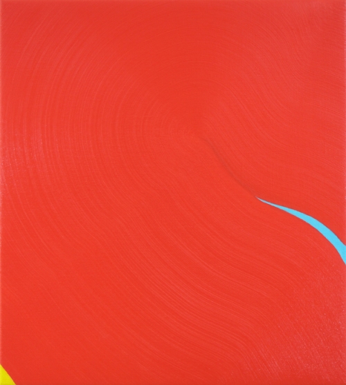 First Curve, oil on linen, 2015. Photo courtesy the artist.